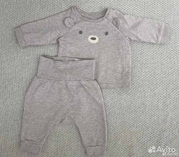Одежда для новорожденных h&m 56 пакетом