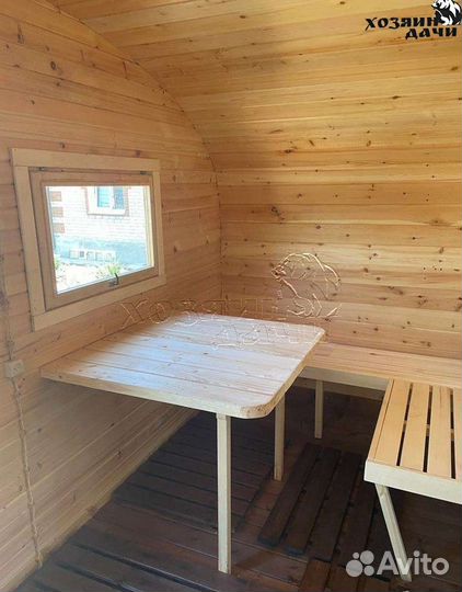 Баня бочка квадро овал 4 на 4.5