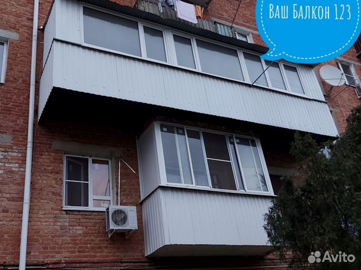 Остекление балконов и лоджий под ключ