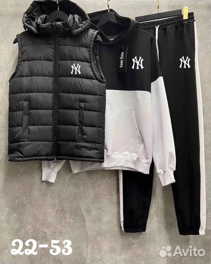 Спортивный костюм с жилеткой весенний