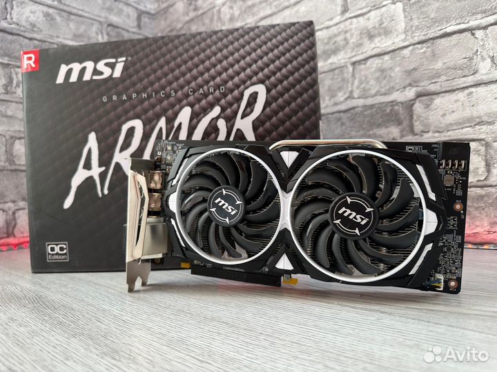 Видеокарта MSI AMD Radeon RX 580 armor 8G OC