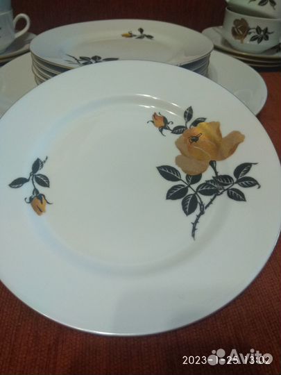 Кофейный сервиз гдр роза