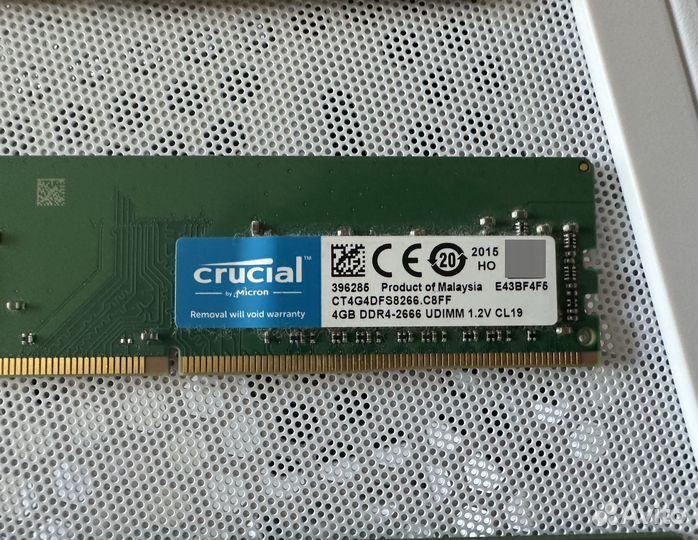 Оперативная память Crucial ddr4 16gb