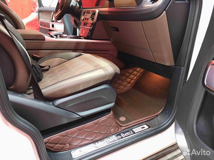 3Д (3D) коврики из экокожи G klasse