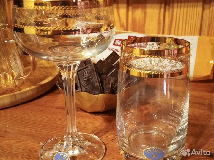 Фужеры и бокалы Богемия б/ у в отличном состоянии