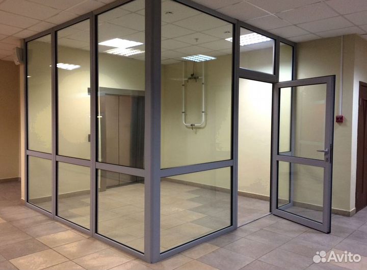 Противопожарные алюминиевые перегородки