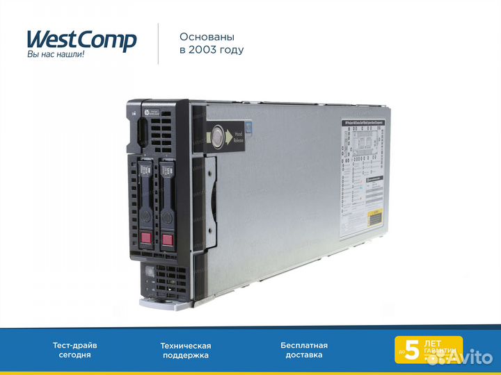 Blade-сервер HP BL460с Gen9 E5-2699v4 1024Gb