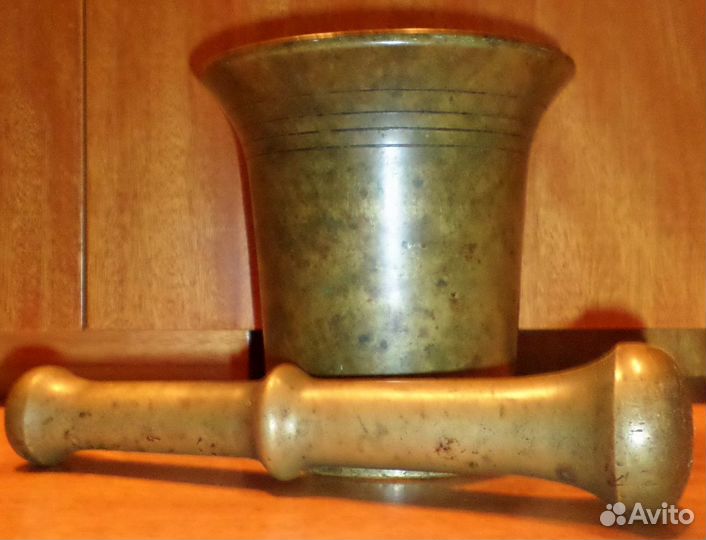 Ступка с пестиком. Старинная посуда Антиквариат