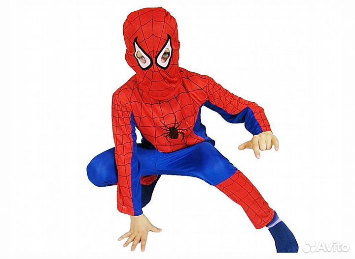 Костюм Человек-Паук детский (рубашка,брюки,маска)