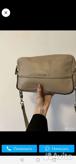 Сумка натуральная кожа calvin clein