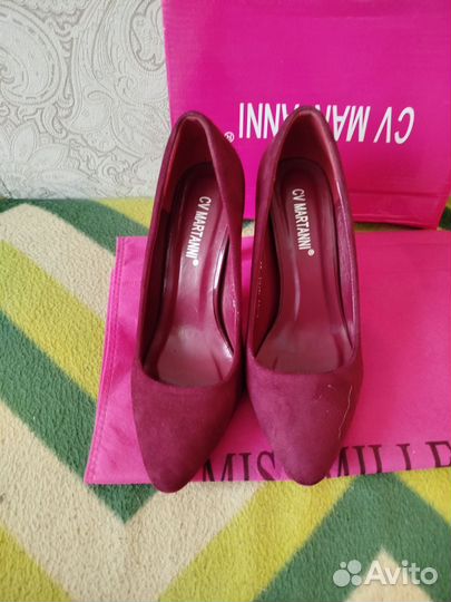 Туфли женские 36 размер красные