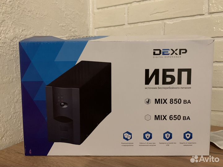 Ибп бесперебойник Dexp MIX 850