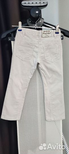 Брюки для девочки 98 вельвет