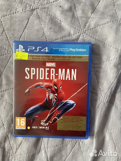 Spider man ps4 диск