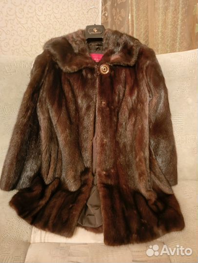 Шуба норковая с капюшоном 44 46