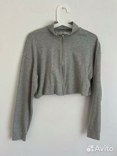 Зип худи укороченное