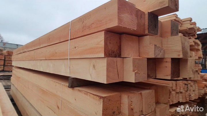 Строганный брус камерная сушка 90х90х6000мм, сосна