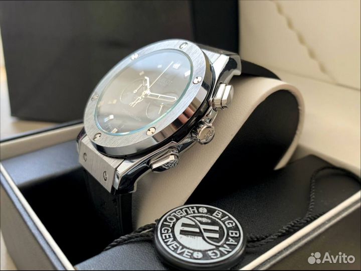 Часы мужские Hublot silver