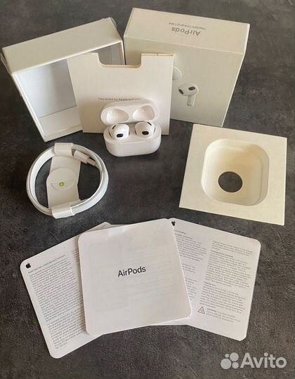 Беспроводные наушники apple airpods 3