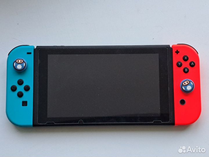 Nintendo switch(Rev 2) полный комплект + чехол