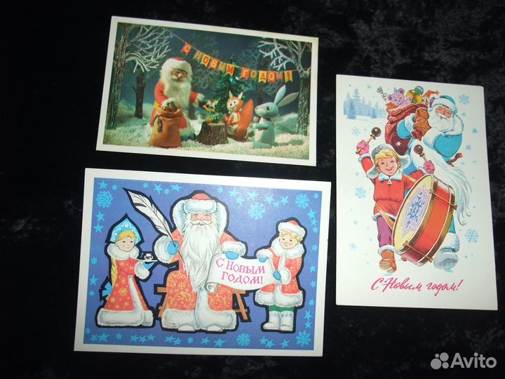 Открытки СССР, Новый Год, Сказки