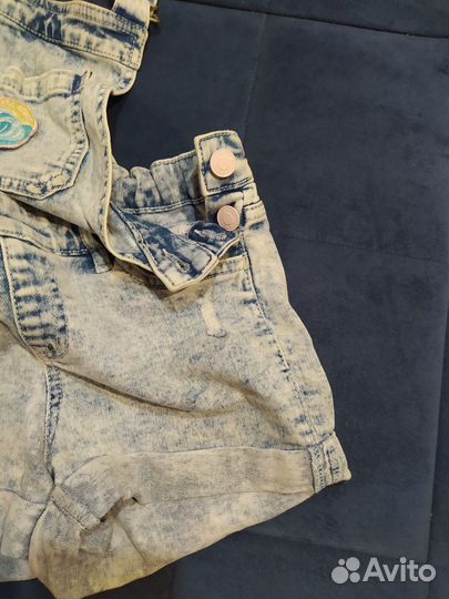 Джинсовый комбинезон для девочки, р.146