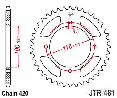 Звезда ведомая JTR461 51