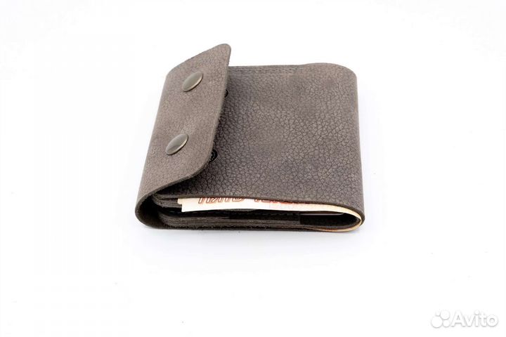 Кошелёк бифолд натуральная кожа ручная работа