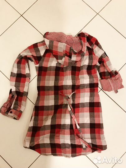 Плащ тренч, рубашка