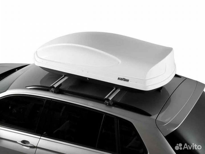 Автомобильный бокс Koffer 1780х760х450 белый глянец (duo open) 430л