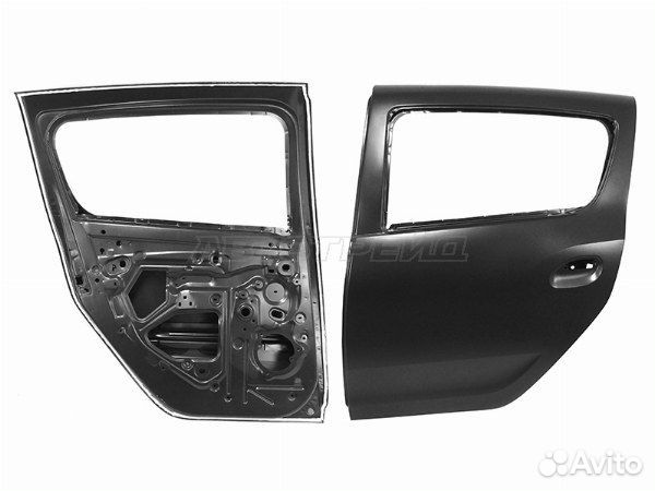 Дверь задняя renault sandero/sandero stepway 14-22