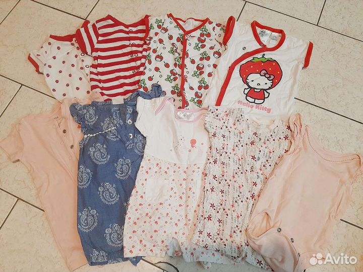 Песочники, боди 62-68,H&M