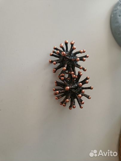 Крупные серьги ёжики