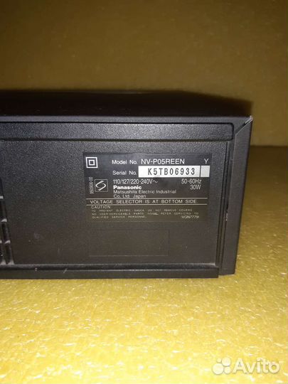 Видеомагнитофон panasonic nv-p05r