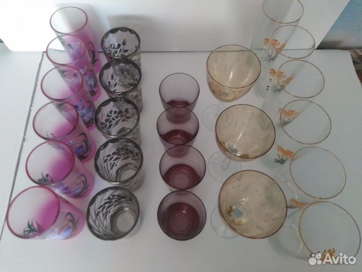 Бокалы фужеры стаканы