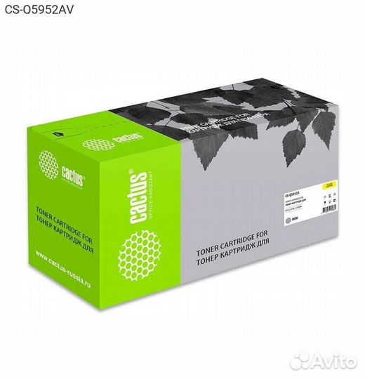 Тонер-картридж cactus 643A Лазерный Желтый 10000ст