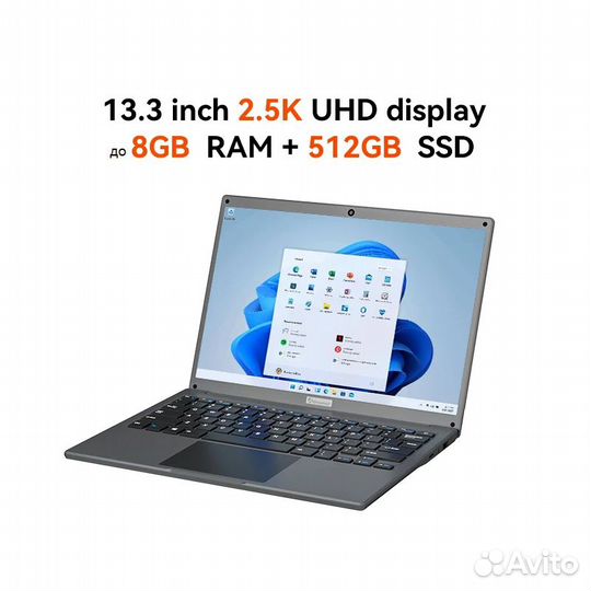 Новый Ноутбук 2.5K дисплей 14