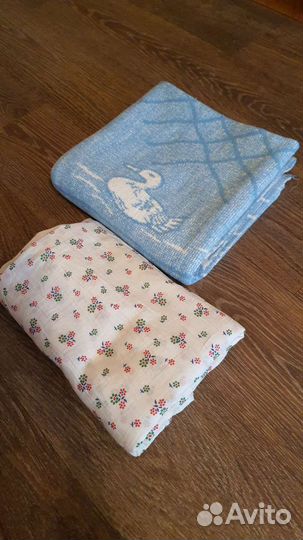 Одеяло детское, шерсть, байковое