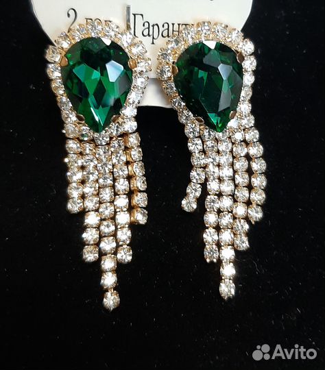 Крупные серьги бижутерия