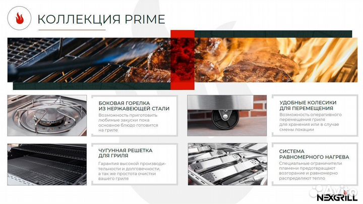 Газовый гриль Nexgrill Prime puma 4B