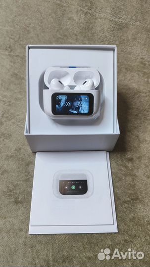 Apple AirPods pro 2 с экраном + чехол и блок 20w