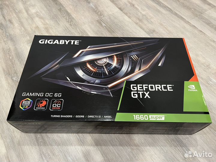 Видеокарта gigabyte GTX 1660 super Gaming 6GB OC