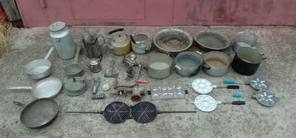 Вафельница, грибочки, посуда СССР