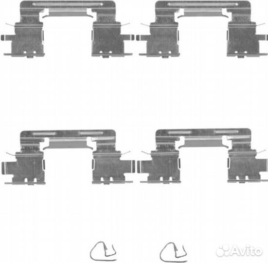 Монтажный комплект тормозных колодок ES (MCV VZV )