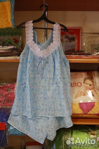 Новые батистовые пижамы с шитьем 42-52 размера