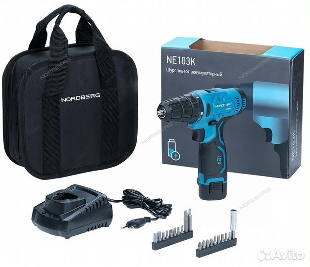 Шуруповерт аккумуляторный nordberg NE103K