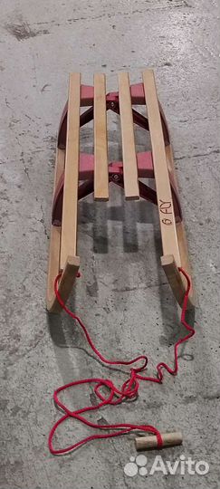 Сани детские двухместные складные