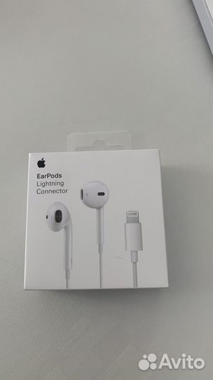 Наушники apple earpods lightning 3.5