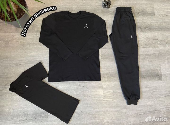Спортивный костюм Jordan тройка черный новый