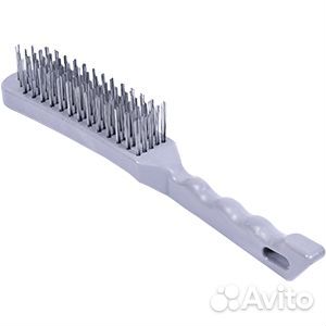 Щетка по металлу 5ти-рядная пластиковая ручка 4401